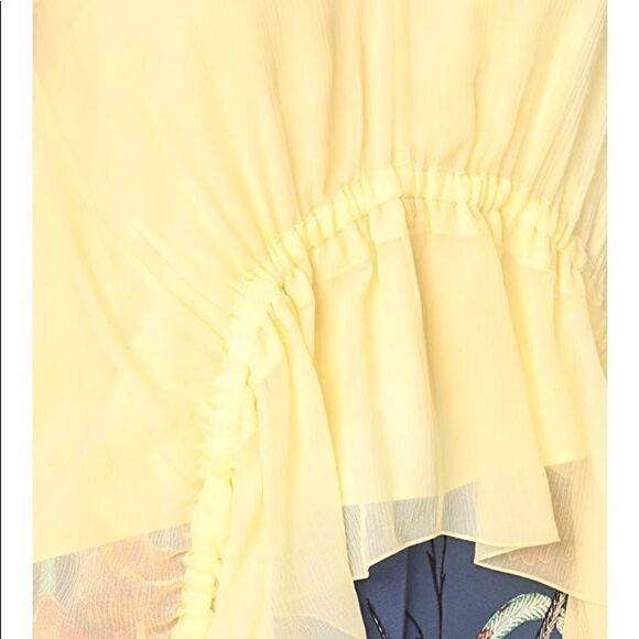 Yellow Elizabeth and James V Neck Top - Picture 4 of 4